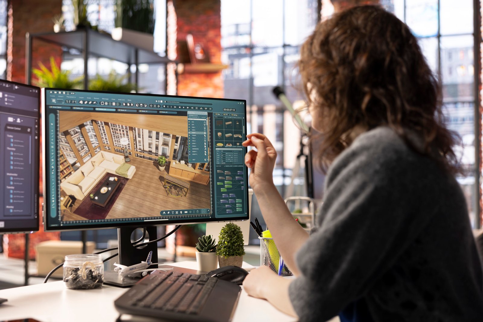 home design professional uses architectural software develop floor plan 1 scaled