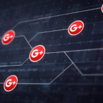 Illustration showing Google algorithm updates affecting website SEO rankings and search visibility.