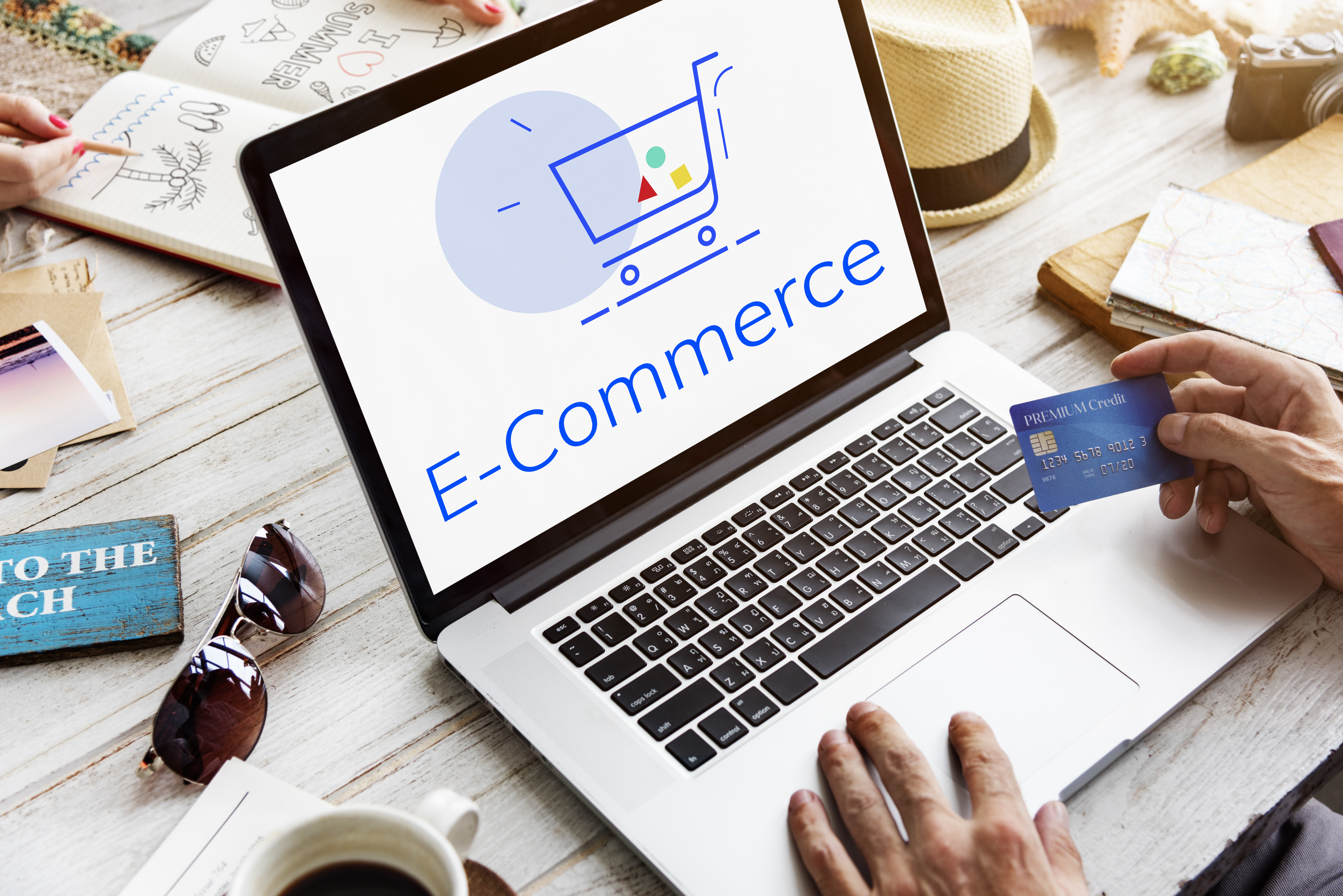 showing cart trolley shopping online sign graphic
