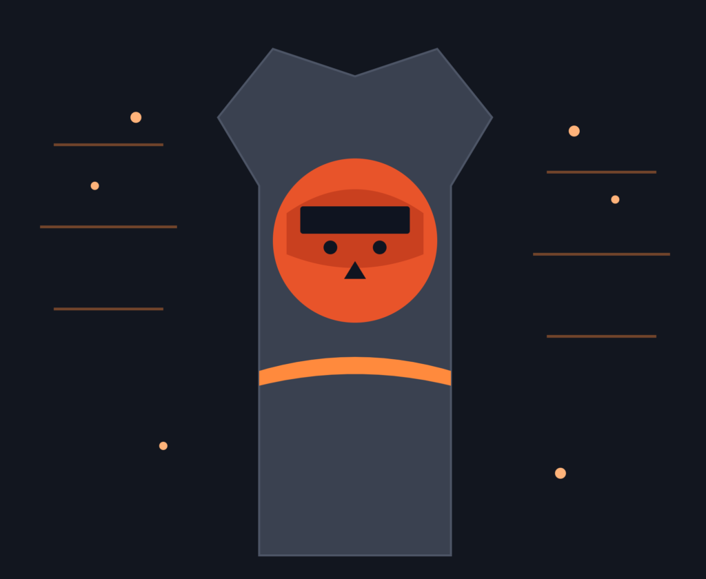 turned ninja tshirt art 1