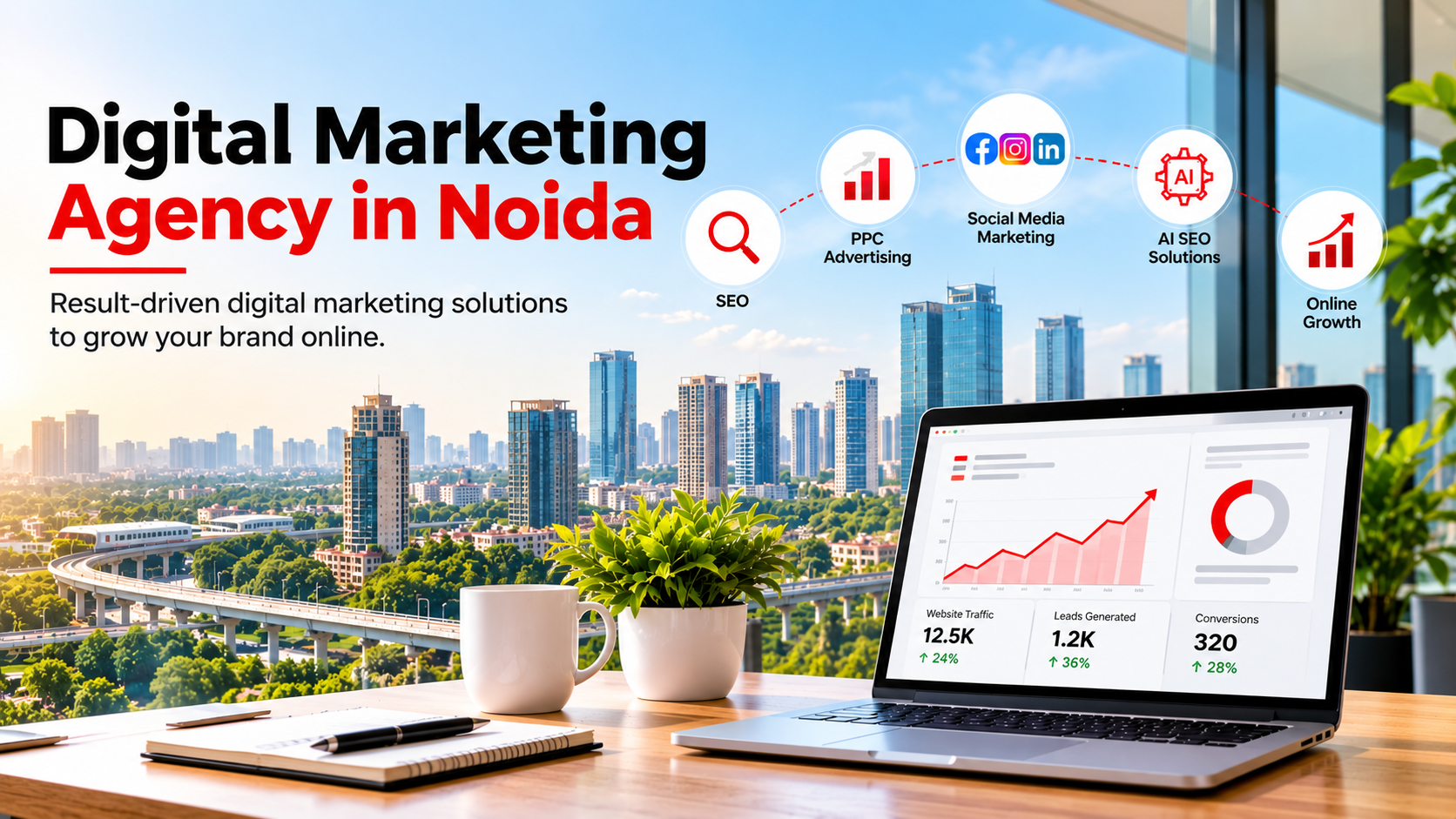 Digital marketing agency in Noida providing SEO, PPC and social media marketing services
